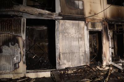 Brand eines Asylheimes in Rottenburg